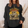 Wild About Reading Cheetah Book Leopard Print Kids Boys Girl Sweatshirt Gifts for Her