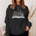 Wildflowers Book Day Flower Books Lover Reader Bookworm Cool Sweatshirt Gifts for Her