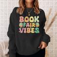 Women's Library Book Fair Vibe Groovy Retro School Reading Nostalgic Sweatshirt Gifts for Her Women's Library Book Fair Vibe Groovy Retro School Reading Nostalgic Sweatshirt Gifts for Her
