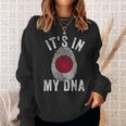 おかしな It's In My Dna 日本国旗 指紋 スウェットシャツ 彼女への贈り物