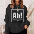 おったま Ah 元素デザイン おもしろ理系 サプライズ要素 42 ナンバー グラフィック 長袖tシャツ スウェットシャツ 彼女への贈り物