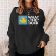 なんてアヒル なんてアヒルの面白いtシャツ スウェットシャツ 彼女への贈り物