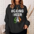 アイルランドのボクシングとビール 面白いアイルランド国旗tシャツ スウェットシャツ 彼女への贈り物