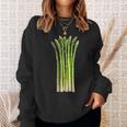 アスパラガス 野菜 グラフィックアート アスパラガス スウェットシャツ 彼女への贈り物