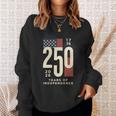 アメリカ250周年記念 愛国心が強い7月4日 250年 長袖tシャツ スウェットシャツ 彼女への贈り物