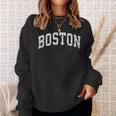 アンティーク調ボストンtシャツ、ベーシックヴィンテージカレッジスタイルtシャツ スウェットシャツ 彼女への贈り物