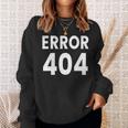 エラー404 長袖tシャツ スウェットシャツ 彼女への贈り物