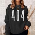 エリアコード 404 アトランタ ジョージア Ga Four Zero Four 404 長袖tシャツ スウェットシャツ 彼女への贈り物