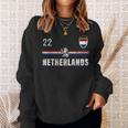 オランダ サッカーファン ジャージ オランダ国旗 フットボール愛好家 スウェットシャツ 彼女への贈り物