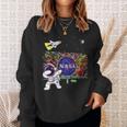 キッズ Nasaグラフィティアート宇宙飛行士キッドダビングスペースシャトルクール スウェットシャツ 彼女への贈り物