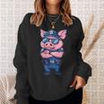 キッズ 警察豚 スウェットシャツ 彼女への贈り物