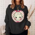キューピー 赤ちゃん りんご 水玉 長袖tシャツ スウェットシャツ 彼女への贈り物