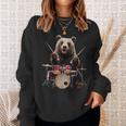 クマの演奏 ドラム リアル スウェットシャツ 彼女への贈り物
