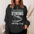 クロコダイル ストロング オールデイ ロング クロコダイル 長袖tシャツ スウェットシャツ 彼女への贈り物