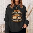 コーギー ミーム 犬 コーギー 犬 態度 スリーピーコーギー 長袖tシャツ スウェットシャツ 彼女への贈り物