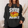 コーヒーケーキ好きのレトロなグラフィック。 スウェットシャツ 彼女への贈り物