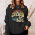 ジャーマンワイヤーヘアードハンター 犬の頭 あごひげ レトロ スウェットシャツ 彼女への贈り物