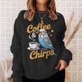 セキセイインコ コーヒー チャープス セキセイインコ スウェットシャツ 彼女への贈り物