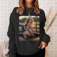 セクシーガールグラフィックtシャツ カウガールピンナップガール 4 スウェットシャツ 彼女への贈り物