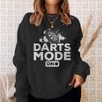 ダーツモードダーツ遊ぶダーツムードダーツ遊ぶダーツ スウェットシャツ 彼女への贈り物