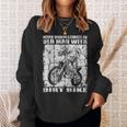 ダートバイクオールドマン スウェットシャツ 彼女への贈り物