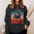 チームモグラ 動物 モグラ スウェットシャツ 彼女への贈り物