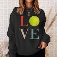 テニス Love バスケ 面白tシャツ おもしろ 服 オリジナル テニス部 おもしろグッズ ネタ メンズ スウェットシャツ 彼女への贈り物