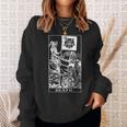 デスタロットカードtシャツトラディショナルデザイン スウェットシャツ 彼女への贈り物