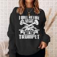 トランペットじいさん吹奏楽団マーチングバンド 長袖tシャツ スウェットシャツ 彼女への贈り物