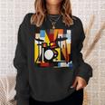 ドラムモチーフ カラフル シルエット 楽器 ドラマー スウェットシャツ 彼女への贈り物