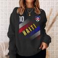 ハイチ国旗 ハイチのプライド愛好家 スウェットシャツ 彼女への贈り物
