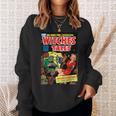 ハロウィン ホラー ヴィンテージ 魔女 コミックブック レトロ 怖い 面白い スウェットシャツ 彼女への贈り物