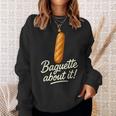 バゲット好き フランス ベーカリー フランスパン スウェットシャツ 彼女への贈り物