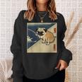 パグ 犬 面白いtシャツ イヌ 釣り メンズ おもしろ 面白い 服 おもしろグッズ 文字tシャツ ネタ 海釣り 川釣り スウェットシャツ 彼女への贈り物
