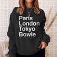 パリ東京ロンドンボウイ ギフトデザイン Bowieouvenir スウェットシャツ 彼女への贈り物