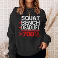 パワーリフティング700kgクラブメンブ Powerlifting 700 Kg Club Member スウェットシャツ 彼女への贈り物