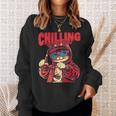 ヒップホップ ラッパー 猫 子猫 キティ ギフト メンズ レディース キッズ ティーン向け スウェットシャツ 彼女への贈り物