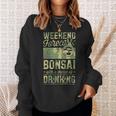 ビールを飲むチャンスのある週末予報盆栽 スウェットシャツ 彼女への贈り物