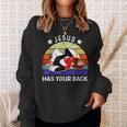 ブラジリアン柔術 Jesus Has Your Back スウェットシャツ 彼女への贈り物