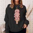 ブロブフィッシュ アイス クリーム、面白いブロブフィッシュ スウェットシャツ 彼女への贈り物