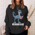 ベロシアダー ベロキラプトル 恐竜 読書 本好き スウェットシャツ 彼女への贈り物