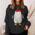 ペンギン コスチューム かわいい 蝶ネクタイ おもしろい 動物 ハロウィン 男性 子供 スウェットシャツ 彼女への贈り物