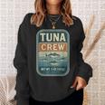 マグロクルーレトロフィッシングシーフードユーモアデザイン スウェットシャツ 彼女への贈り物