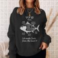 マグロ寿司切り図デザイン 日本料理グラフィック スウェットシャツ 彼女への贈り物