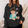 メルちゃんのおともだち あっちゃん Bigプリント スウェットシャツ 彼女への贈り物