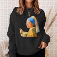 ラーメン 面白いtシャツ おもしろ ネタ フェルメール メンズ 面白い 服 おもしろグッズ グルメ 食べ物 スウェットシャツ 彼女への贈り物