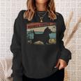 レトロノーリッチテリア ドッグブリードシルエット ノーリッチテリア スウェットシャツ 彼女への贈り物