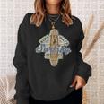 ロングボードサーフボードサーフィンサーファーレトロヴィンテージカリフォルニアusa 長袖tシャツ スウェットシャツ 彼女への贈り物