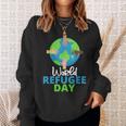 世界難民の日 難民プライド スウェットシャツ 彼女への贈り物