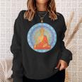 仏 マインドフルネス 仏前 ガウタマ仏教 愛 優しさ 長袖tシャツ スウェットシャツ 彼女への贈り物
